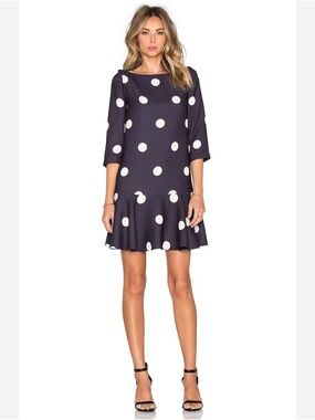 KATE SPADE POLKA DOT FLOUNCE DRESS 2